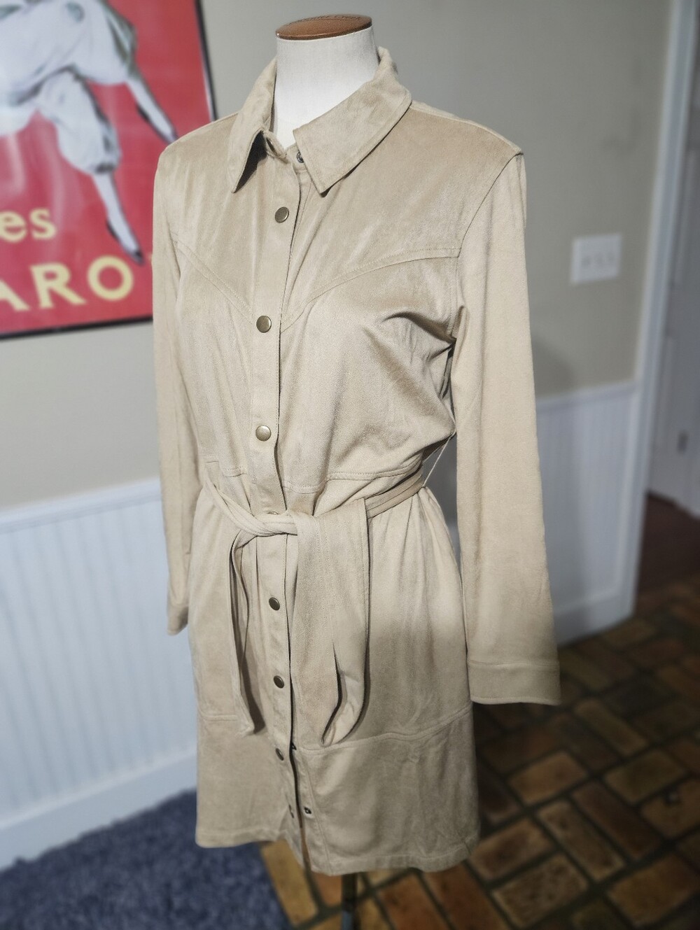 Canyon Retreat Faux Suede Jacket Petite Medium - Picture 1 of 5